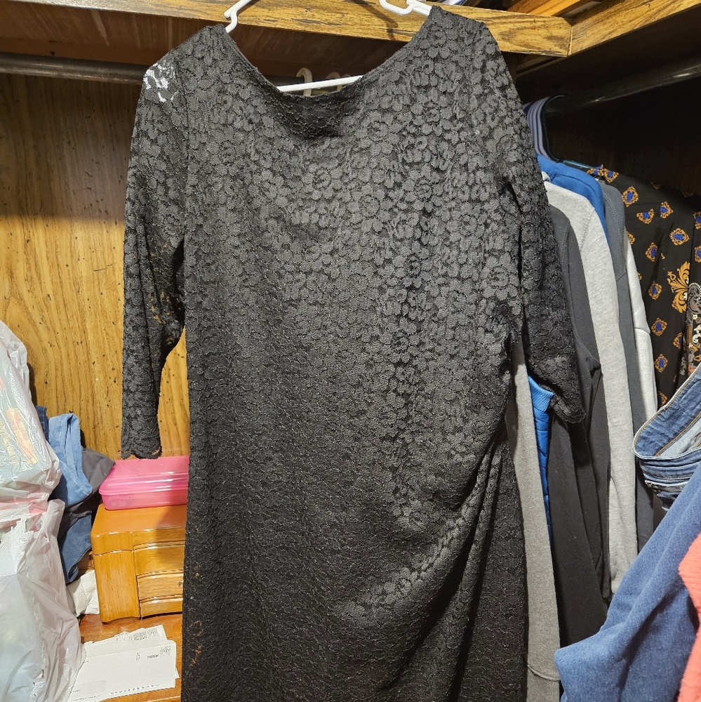 Black lace dress